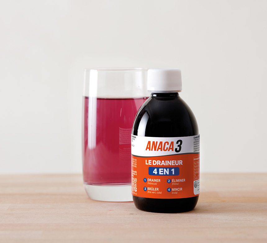 meilleure boissons pour maigrir disponible en pharmacie : Anaca3 Le Draineur