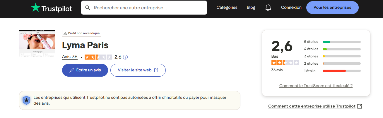 avis clients lyma paris