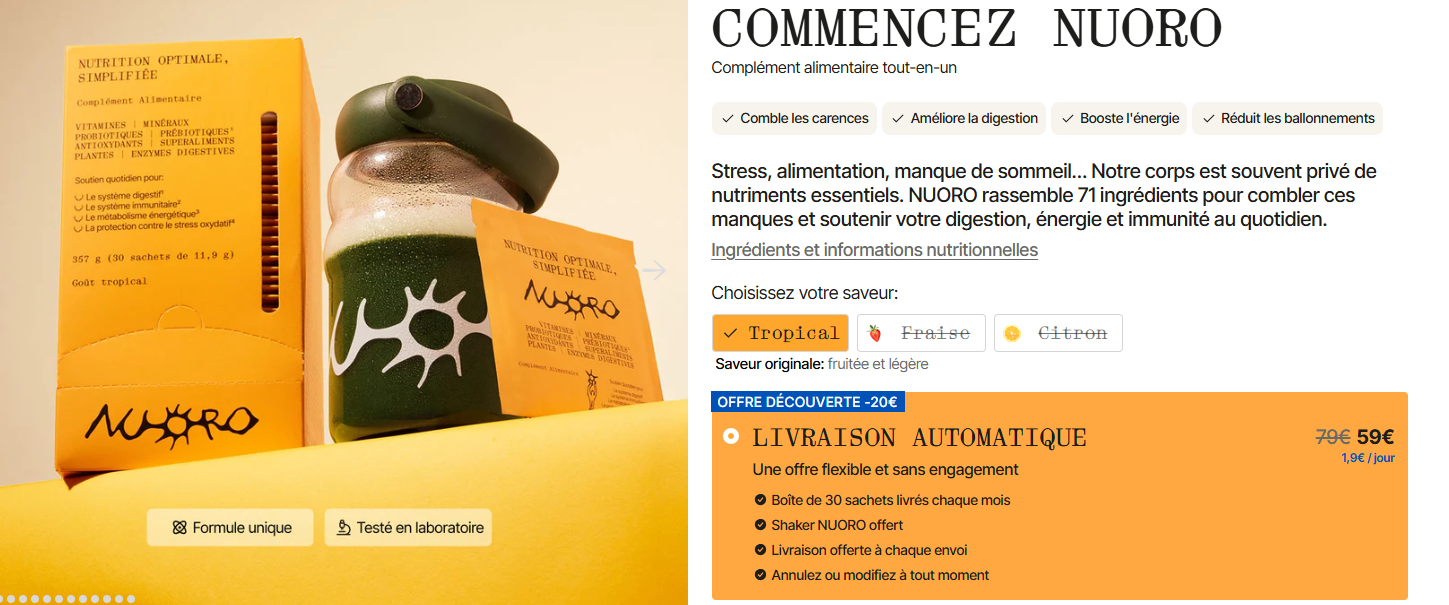 avis prix Nuoro 