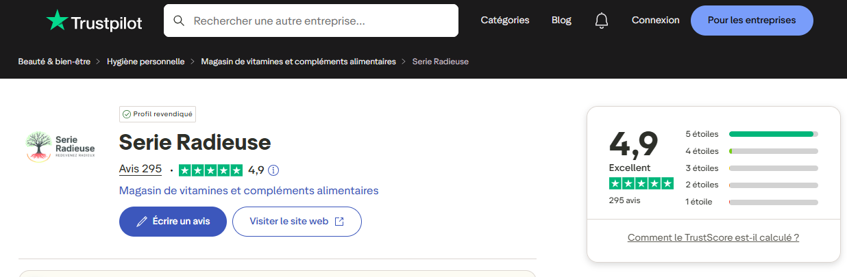 Avis client Série Radieuse 