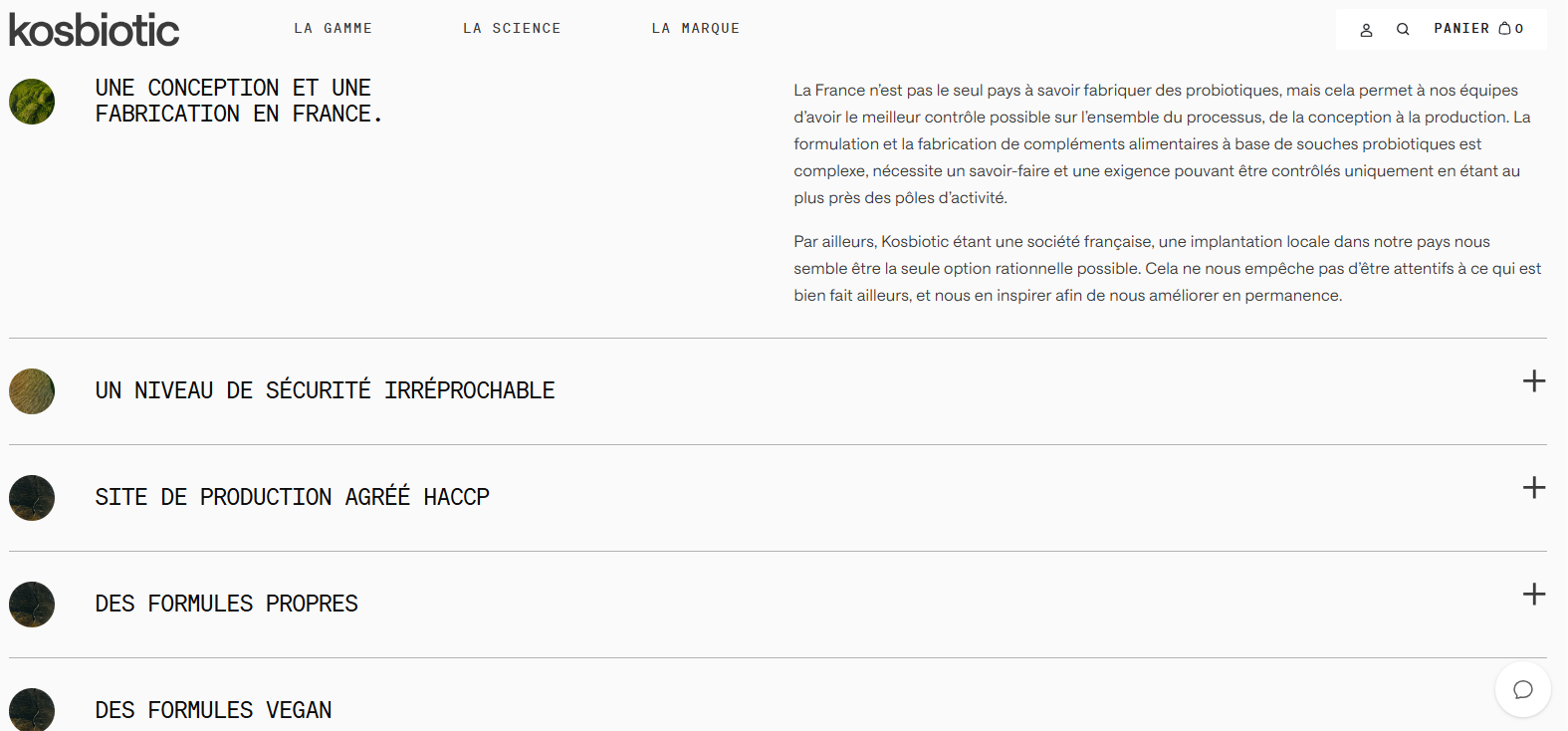 avis composition Kosbiotic