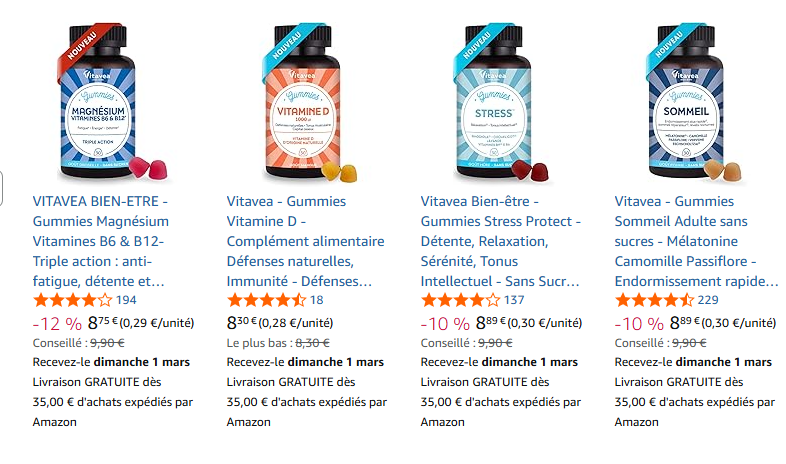 Avis clients gummies Vitavea