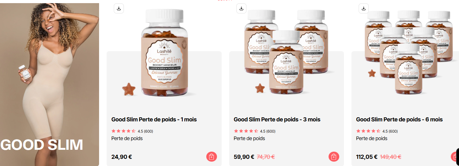 Lashilé Beauty gummies avis