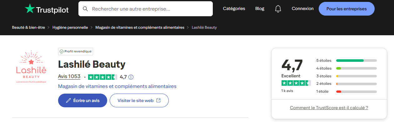 lashilé beauty avis clients