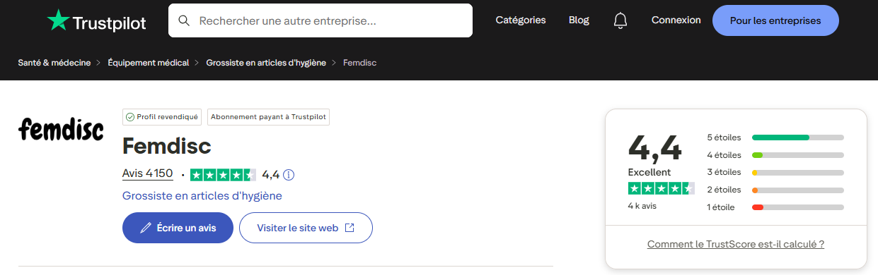 Avis clients Femdisc 