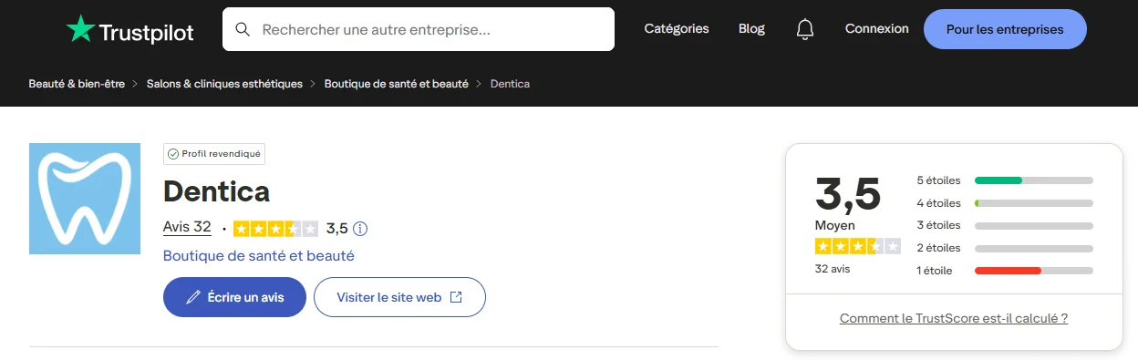 Avis sur Dentica : faut il acheter sur cette boutique dentaire en ligne ?