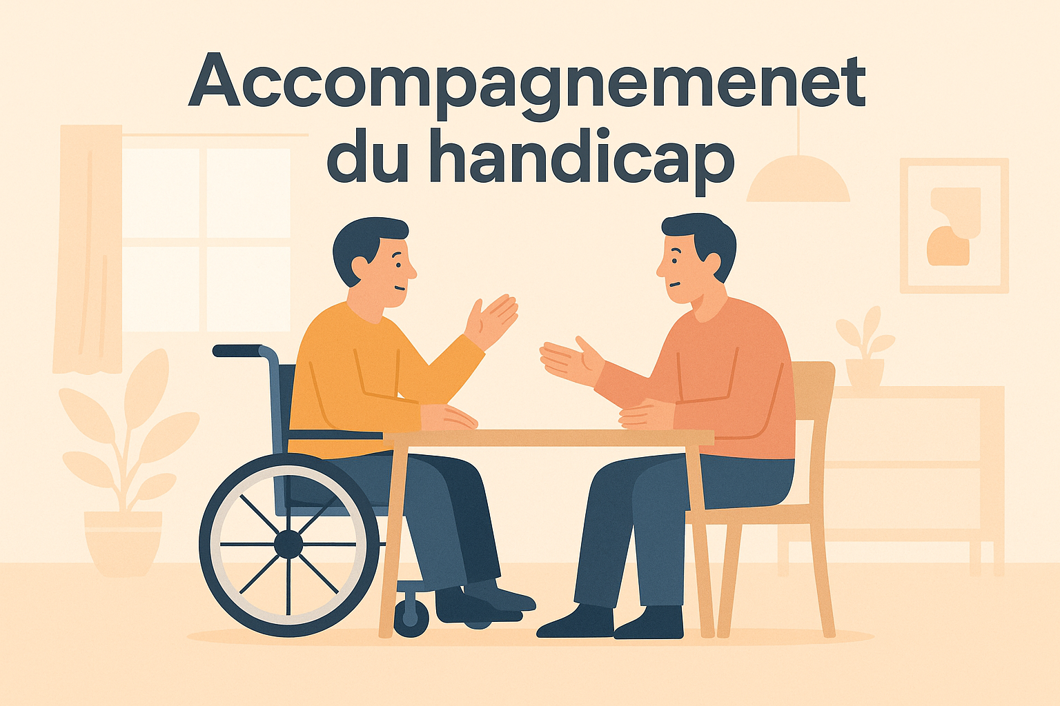 Accompagnement du handicap avec échange égalitaire entre aidant et personne handicapée